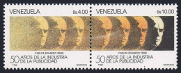 Venezuela 1414 Ab Pair,MNH.Mi 2523-2524. Carlos Eduardo Frias,1988. - Venezuela