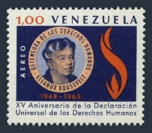 Venezuela C855, MNH. Michel 1555. Eleanor Roosevelt, 80th Birthday, 1964. - Venezuela