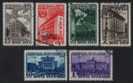 Russia / Sowjetunion 1950 - Mi-Nr. 1494-1499 Gest / Used - Lettische SSR - Usados