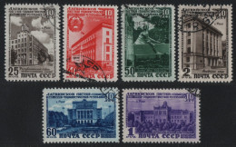 Russia / Sowjetunion 1950 - Mi-Nr. 1494-1499 Gest / Used - Lettische SSR - Gebruikt