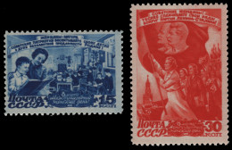 Russia / Sowjetunion 1947 - Mi-Nr. 1114-1115 ** - MNH - Frauentag / Day Of Women - Nuovi