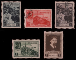 Russia / Sowjetunion 1941 - Mi-Nr. 814-818 Gest / Used - Surikow - Used Stamps