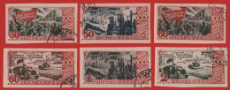 Russia / Sowjetunion 1947 - Mi-Nr. 1162-1167 B Gest / Used - Oktoberrevolution - Used Stamps