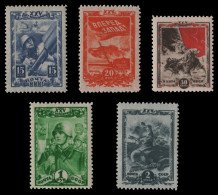 Russia / Sowjetunion 1943 - Mi-Nr. 885-889 ** - MNH - Komsomol - Nuevos