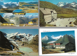 CPA CARTE POSTALE SUISSE 4 X POSTALAUTO AUTO PÖSTALE CAR POSTAL - Sammlungen & Sammellose