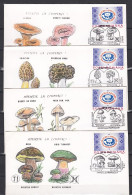 12 Enveloppes 1993 CHAMPIGNONS - MUSHROOMS - Cachets Illustrees - Champignons