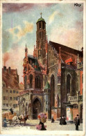 Nürnberg - Bayrische Jubiläums Landesausstellung 1906 - Künstlerkarte Kley - Nürnberg