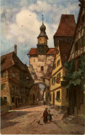 Rothenburg O. T. - Künstlerkarte J. Frank - Rothenburg O. D. Tauber