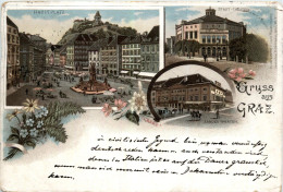 Gruss Aus Graz - Litho - Graz