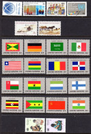 UNITED NATIONS UN NEW YORK - 1985 COMPLETE YEAR SET (24V) AS PICTURED FLAGS INCLUDED FINE MNH ** SG 452-476 - Ongebruikt