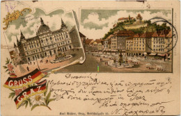 Gruss Aus Graz - Litho - Graz