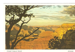 Grand Canyon Sunset Arizona Postcard Carte Postale Coucher De Soleil Sur Le Grand Canyon - Grand Canyon