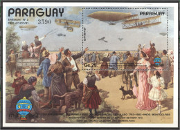 Paraguay 1984, Planes And Zeppelin, Dogs, BF - Flugzeuge