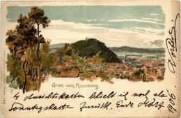 Graz Vom Rosenberg - Litho - Graz