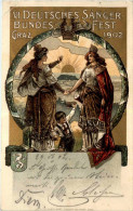 Graz - VI. Deutsches Sänger Bundes Fest 1902 - Litho - Graz