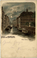 Gruss Aus Hamburg - Litho - Andere & Zonder Classificatie