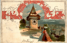 Gruss Aus Graz - Litho - Graz