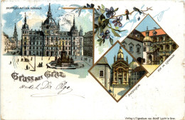 Gruss Aus Graz - Litho - Graz