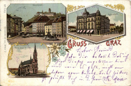 Gruss Aus Graz - Litho - Graz