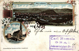 Gruss Aus Graz - Litho - Graz