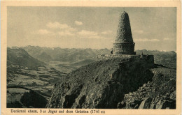 Denkmal Ehem. 3 Er Jäger Auf Dem Grünten - Sonstige & Ohne Zuordnung