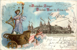 VI. Deutsches Sänger-Bundes-Fest In Graz 1902 - Litho - Graz