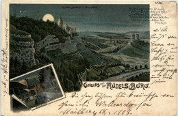 Gruss Von Der Rudelsburg - Litho - Naumburg (Saale)