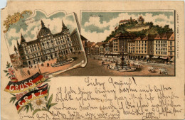 Gruss Aus Graz - Litho - Graz