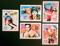 2000 FRANCE N 3312 A 3316 - LE SIÈCLE AU FIL DU TIMBRE - SPORT 2000 - NEUF** - Unused Stamps