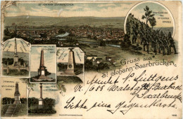 Gruss Aus St. Johann-Saarbrücken - Litho - Saarbruecken