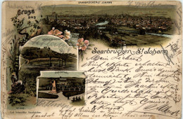 Gruss Aus Saarbrücken - St. Johann - Litho - Saarbruecken