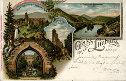 Gruss Von Der Limburg - Litho - Bad Dürkheim