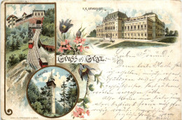 Gruss Aus Graz - Litho - Graz