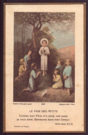 Image Pieuse " L E Pain Des Petits " Première Communion, Créteil 1933 - Andachtsbilder