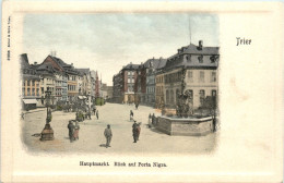 Trier, Hauptmarkt, Blick Auf Porta Nigra - Trier