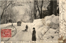 Montreal - Street Scene In Winter - Andere & Zonder Classificatie