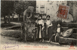 Tonkin - Jeunes Filles De Hanoi - Vietnam