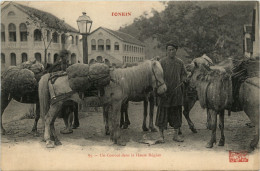 Tonkin - Un Convoi Dans La Haute Region - Vietnam