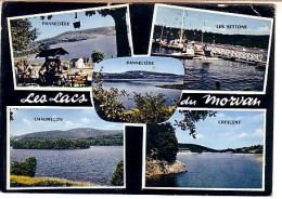 Les Lacs Du Morvan 5 Vues:  Pannecière Settons Chaumeçon Crescent ; Timbrée D' Avalon En 1967 - Andere & Zonder Classificatie