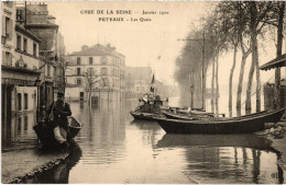 CPA Puteaux Les Quais Inondations (1391191) - Puteaux