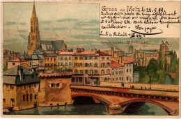 CPA Gruss Aus Metz LITHO (1279881) - Metz