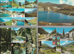 CPA CARTE POSTALE SUISSE 4 X POSTALAUTO AUTO PÖSTALE CAR POSTAL - Collezioni E Lotti