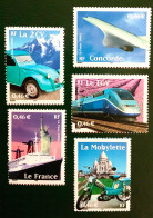 2002 FRANCE N 3471 A 3475 - LE SIÈCLE AU FIL DU TIMBRE - TRANSPORTS 2002 - NEUF** - Unused Stamps