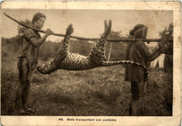 Indochina - Mois Transportant Une Panthere - Jagd - Viêt-Nam