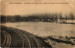 CPA Épinay-sur-Seine Usine A Gaz De Gennevilliers Inondations (1391237) - Other & Unclassified