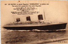 CPA Le Havre Paquebot NORMANDIE Ships (1390865) - Zonder Classificatie