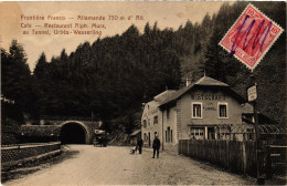 CPA Urbes Wesserling Café-restaurant Frontiere Franco-Allemand (1390335) - Autres & Non Classés