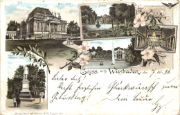 Gruss Aus Wiesbaden - Litho - Wiesbaden