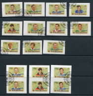 Ireland 1999. "Team Of The Millennium" - A Selection Of 17 Self-adhesive Stamps - USED - Gebraucht