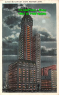R419979 New York City. Singer Building At Night. P. C. And Nov - World